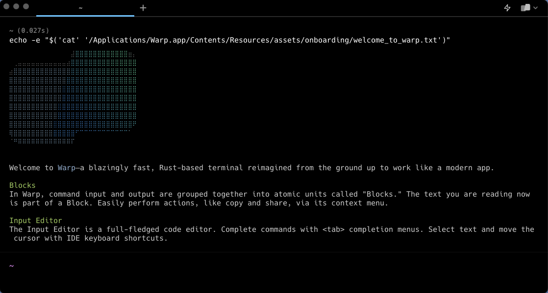 Warp Dark preview
